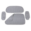 Swatch for The Al Fresco Love Seat Cushion Cover Set - Lauren's Navy Stripe