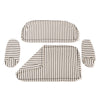 Swatch for The Al Fresco Love Seat Cushion Cover Set - Monaco Black Stripe