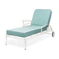 The Al Fresco Sun Lounger in Rivie Green