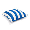 Swatch for The Euro Throw Pillow - Crew Mediterranean Blue Stripe