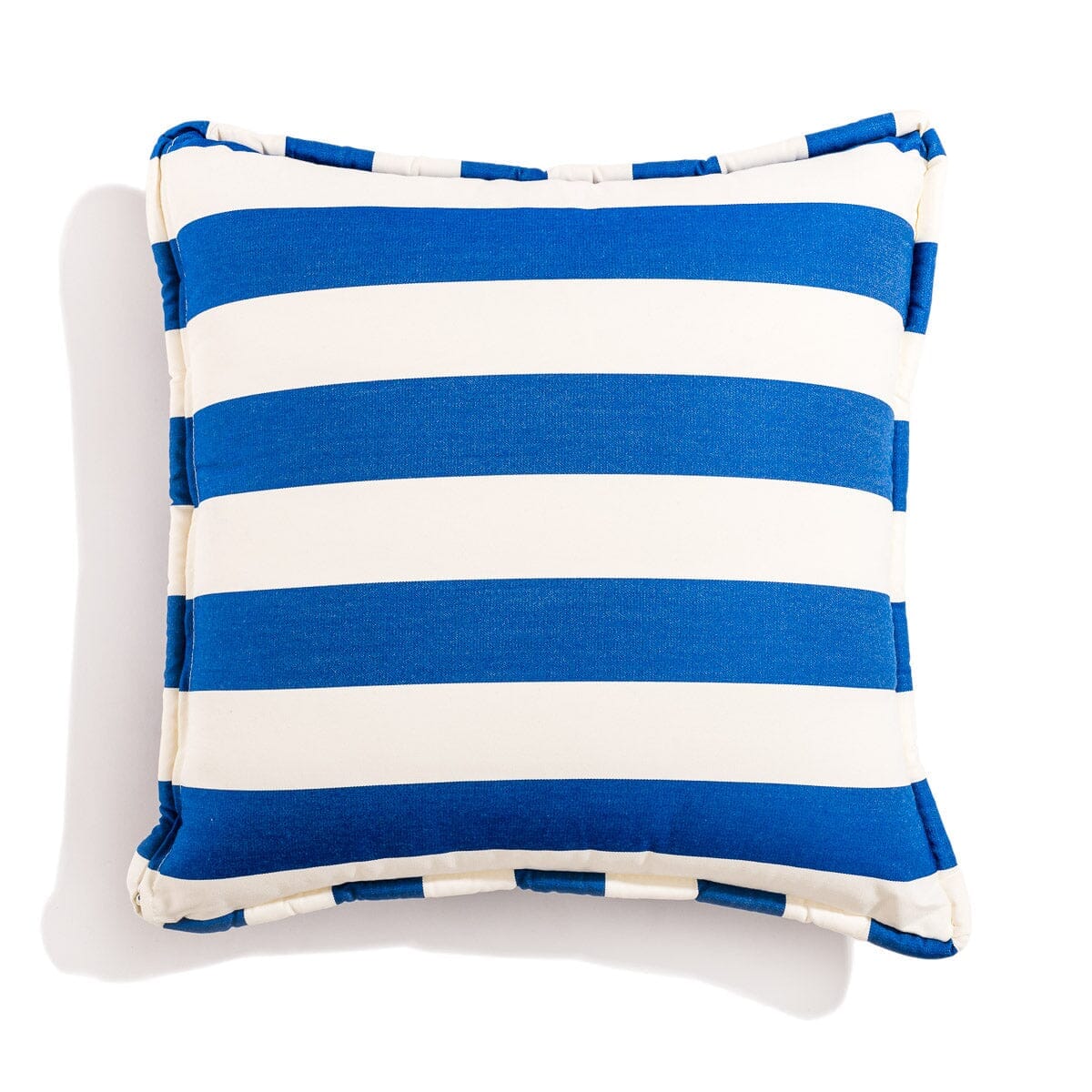 The Euro Throw Pillow - Crew Mediterranean Blue Stripe Euro Throw Pillow Business & Pleasure Co.