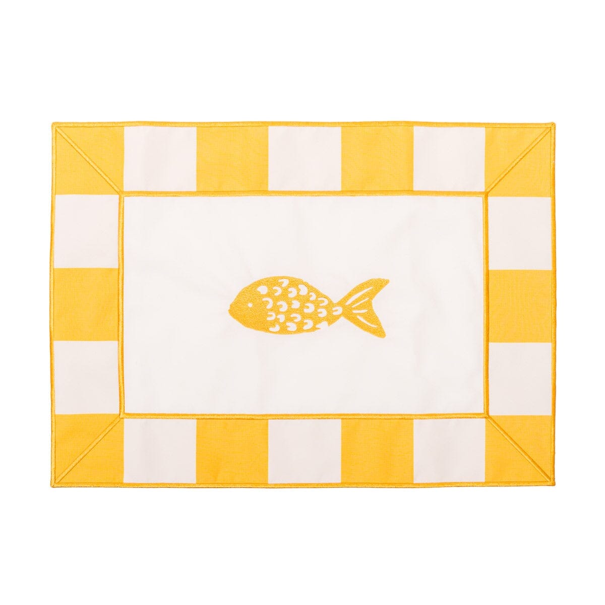 The Placemat - Crew Mimosa Yellow Stripe Placemat Business & Pleasure Co.