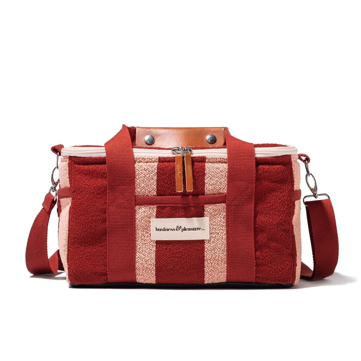 The Premium Cooler Bag - Terry Terracotta Stripe Premium Cooler Bag Business & Pleasure Co Aus