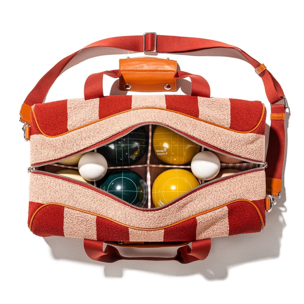 Product image of The Bocce Ball Set - Terry Terracotta Stripe Bocce Ball Set Business & Pleasure Co Aus