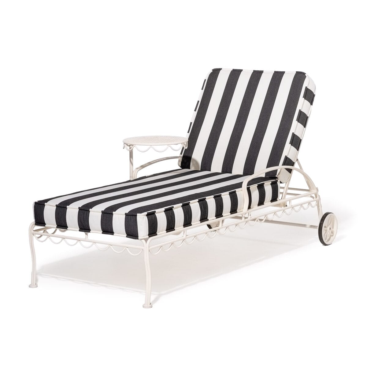 Product image of The Al Fresco Sun Lounger in Crew Vintage Black Stripe | Antique White Frame Al Fresco Sun Lounger Kit Business & Pleasure Co Aus