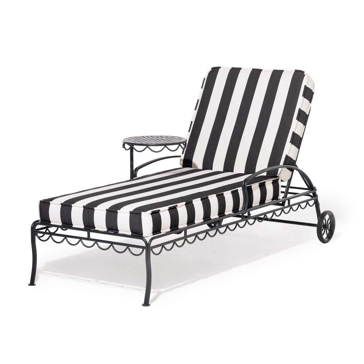 Product image of The Al Fresco Sun Lounger in Crew Vintage Black Stripe | Vintage Black Frame Al Fresco Sun Lounger Kit Business & Pleasure Co Aus