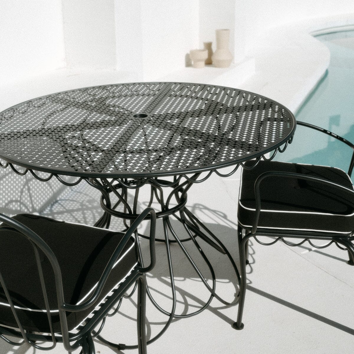 The Al Fresco Chair Cushion - Rivie Black Al Fresco Chair Cushion Business & Pleasure Co Aus