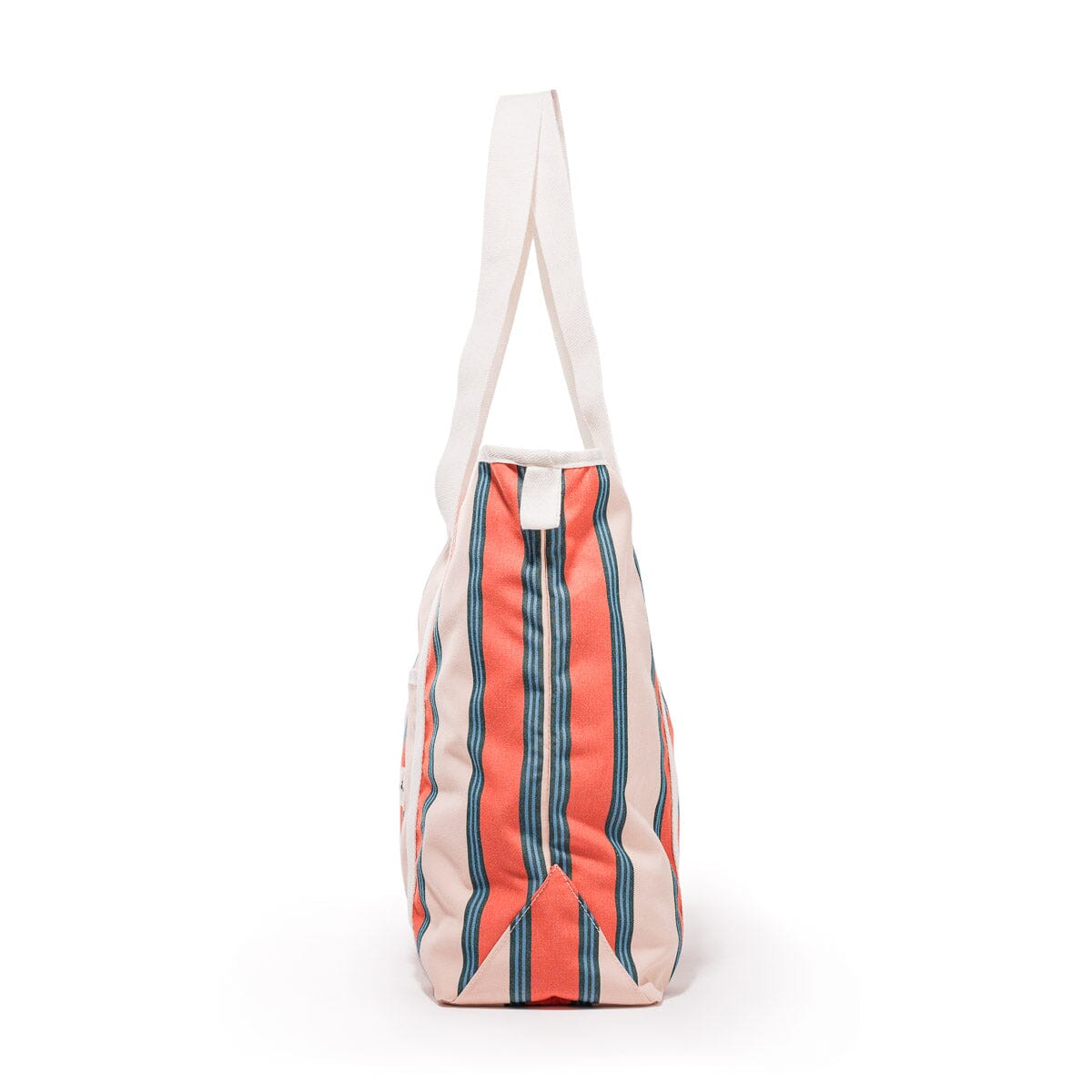 The Beach Bag - Bistro Dusty Pink Stripe Beach Bag Business & Pleasure Co Aus