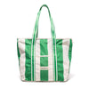 Swatch for The Beach Bag - Crew Canyon Green Stripe