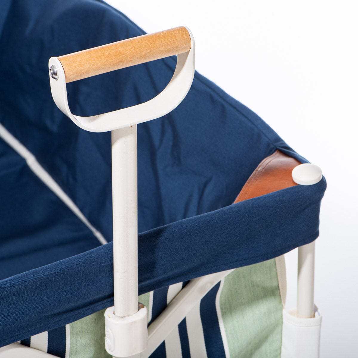 The Folding Beach Cart x Julia Berolzheimer in Green Navy Beach Cart B&P Co. x Julia Berolzheimer