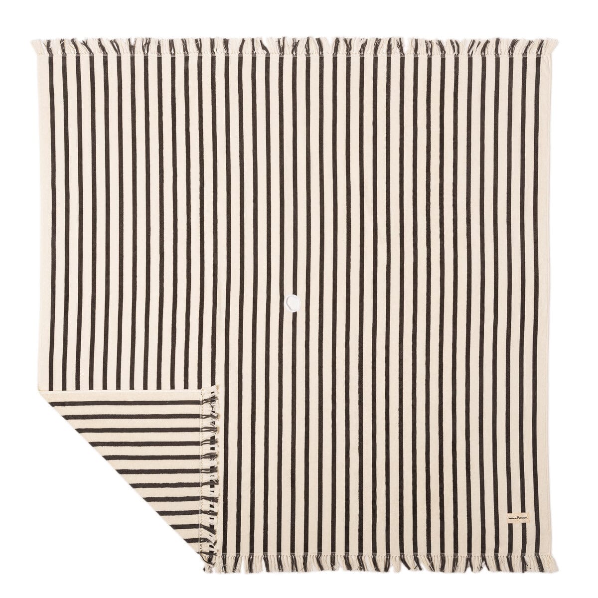 The Beach Blanket - Monaco Black Stripe Beach Blanket Business & Pleasure Co Aus