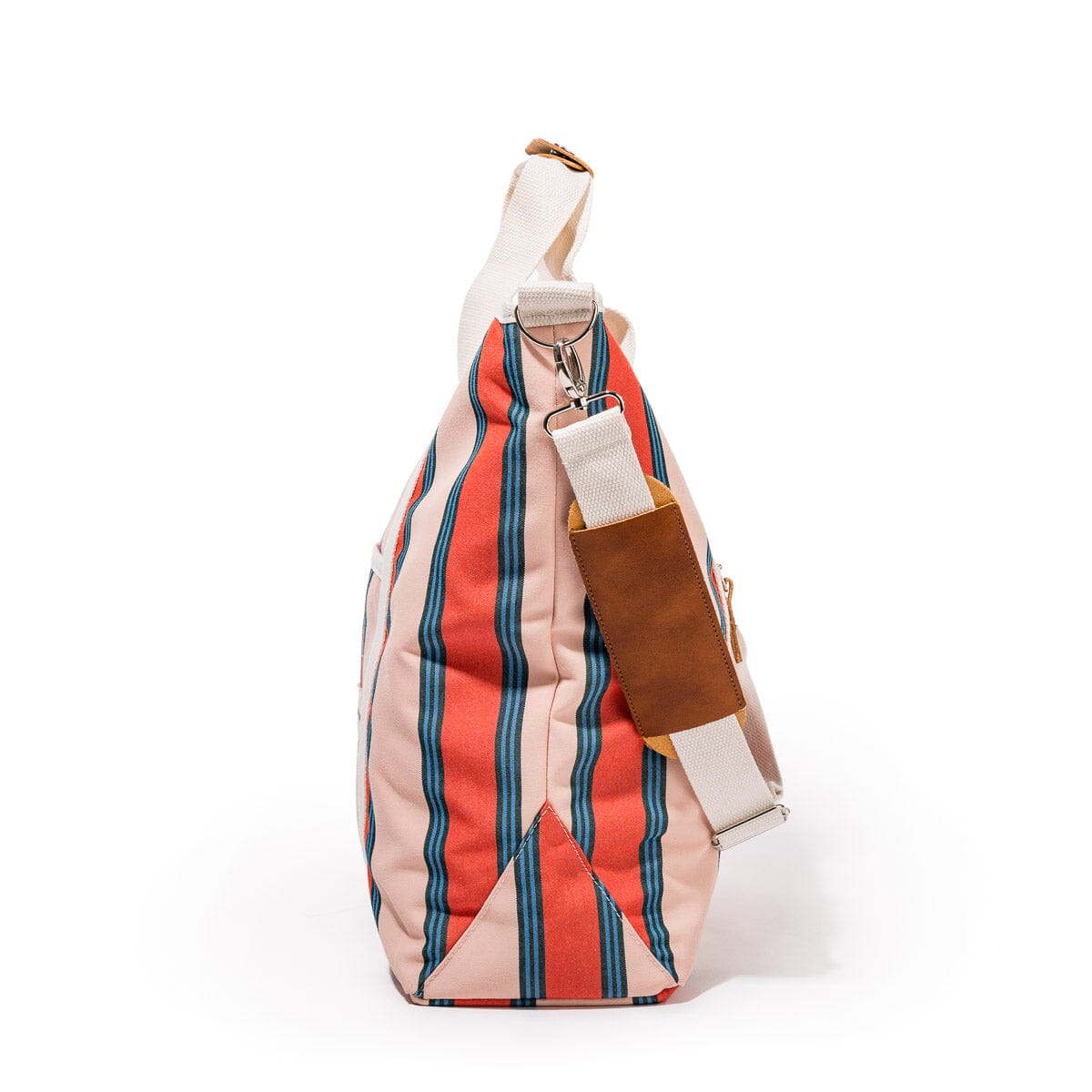 The Cooler Tote Bag - Bistro Dusty Pink Stripe Cooler Tote Business & Pleasure Co Aus 