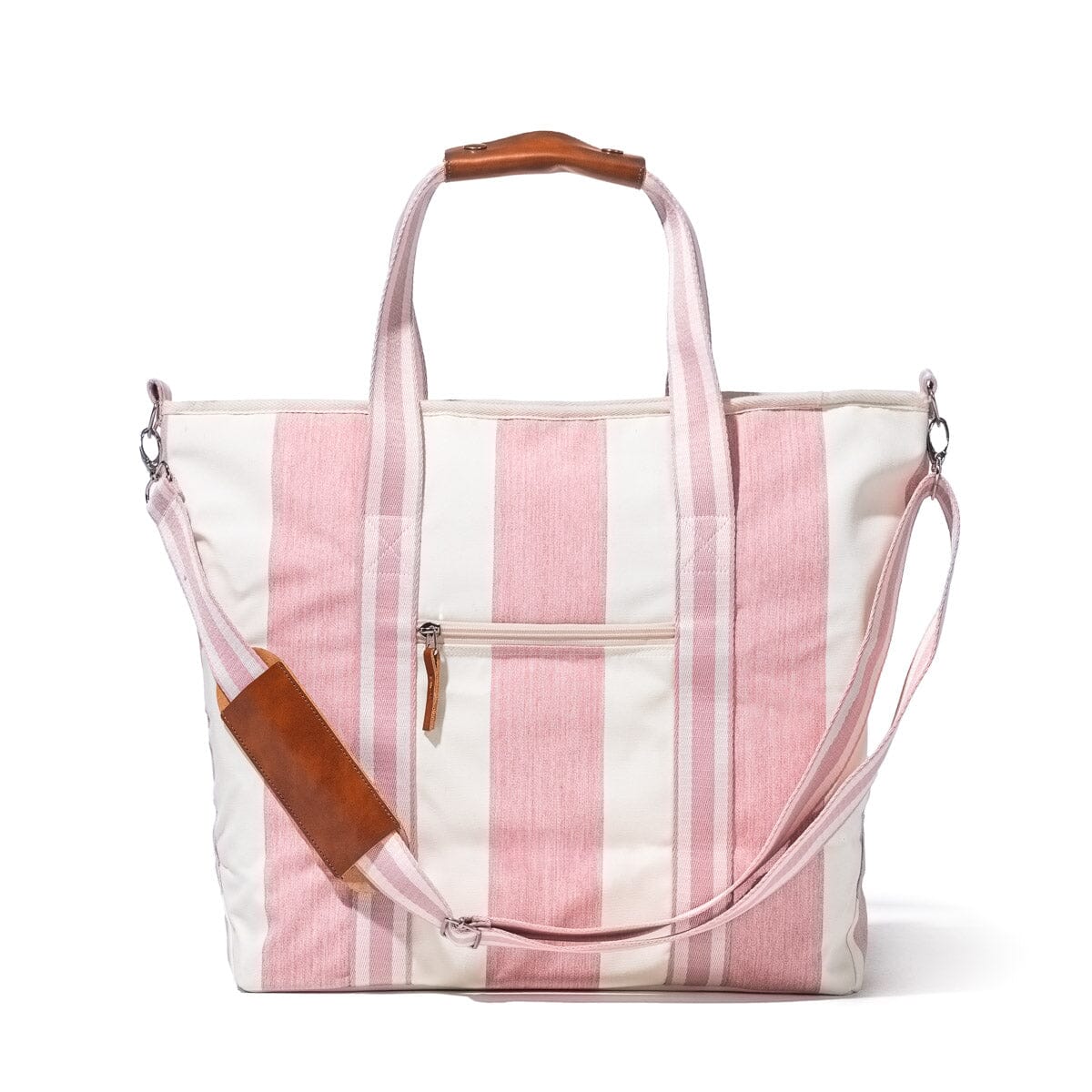 The Cooler Tote Bag - Crew Pink Stripe Cooler Tote Business & Pleasure Co Aus