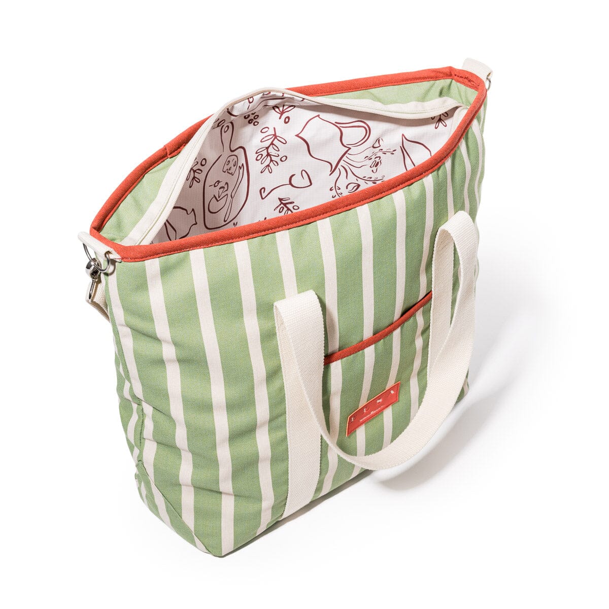 The Cooler Tote Bag - Elsa Stripe Cooler Tote Business & Pleasure Co Aus