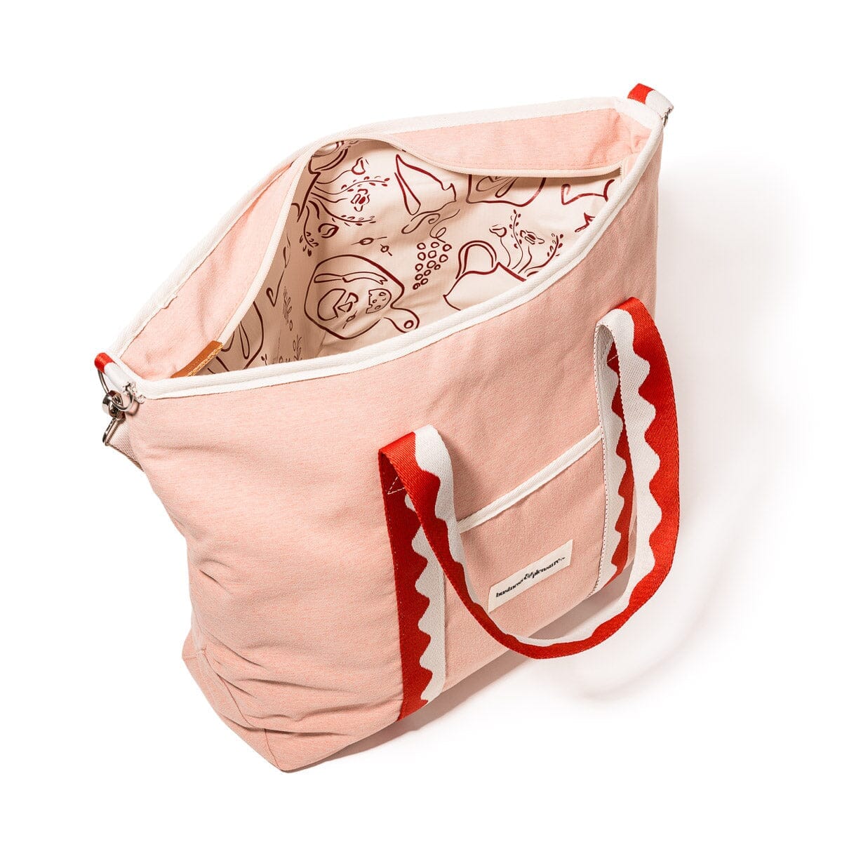The Cooler Tote Bag - Rivie Pink Cooler Tote Business & Pleasure Co.