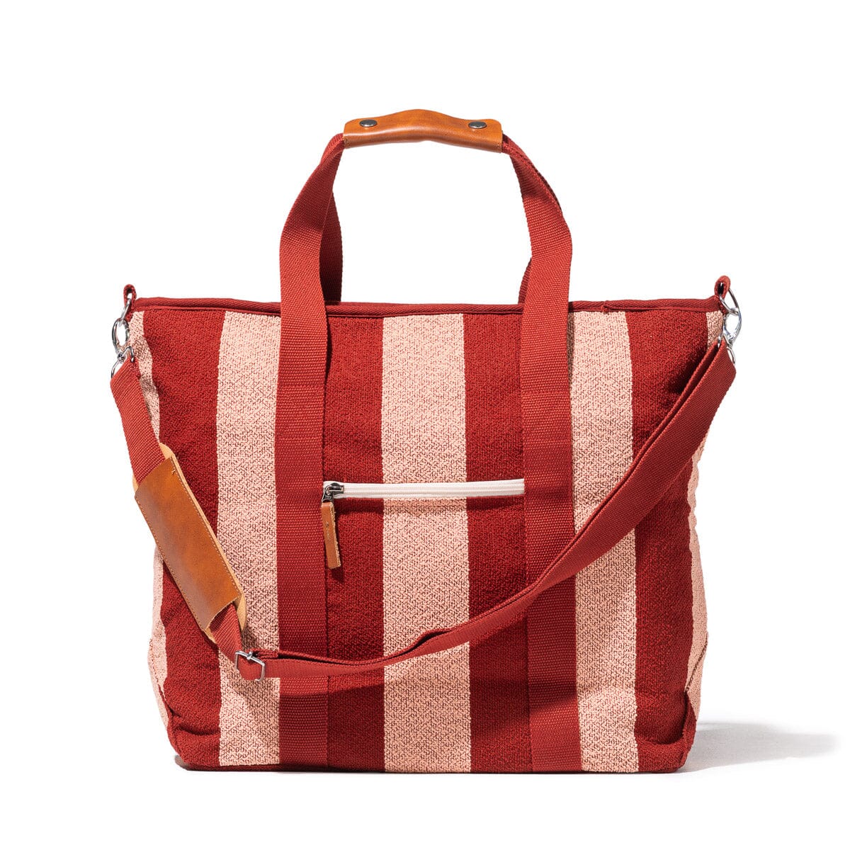 The Cooler Tote Bag - Terry Terracotta Stripe Cooler Tote Business & Pleasure Co Aus