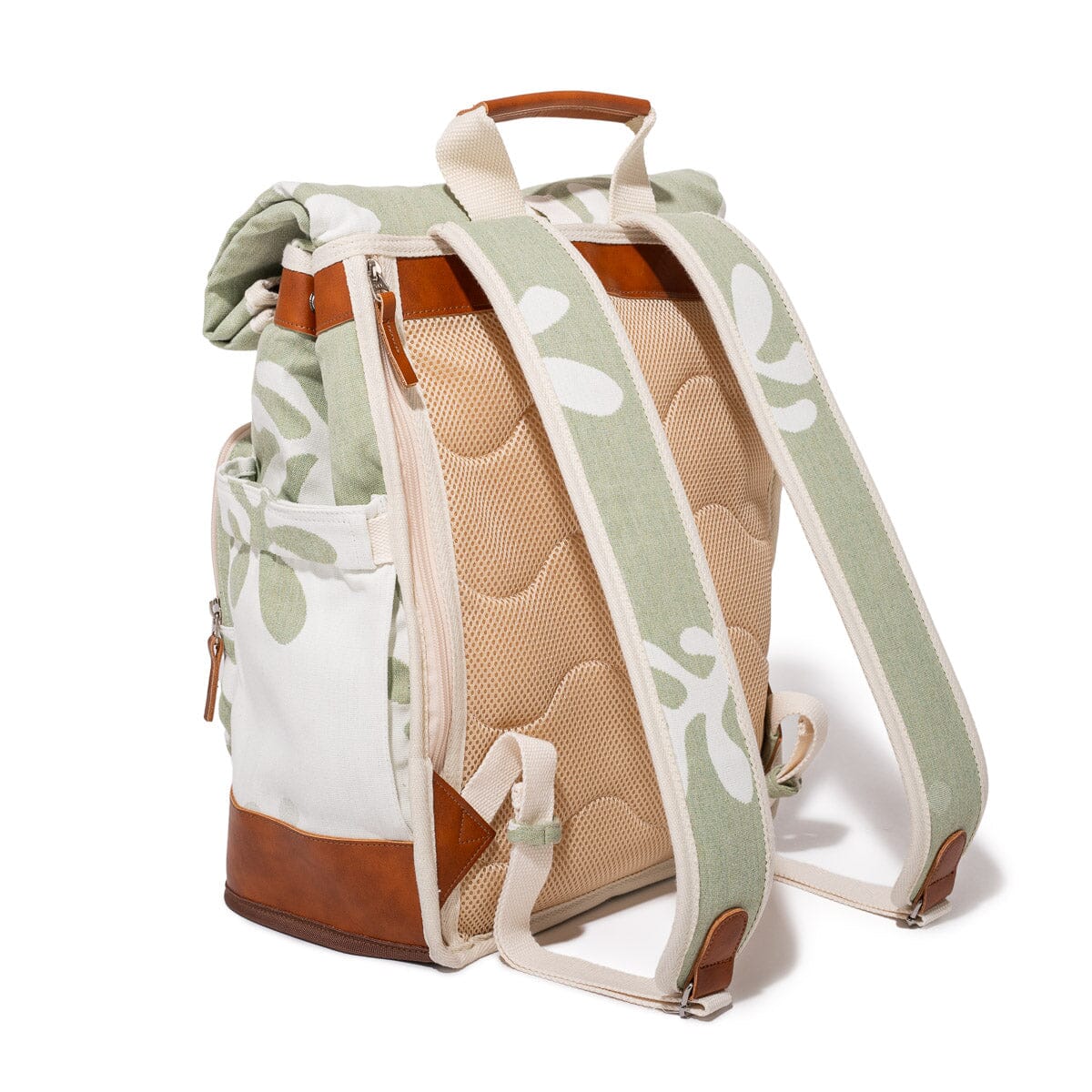 The Backpack Cooler - Benoît Jade Green Jacquard Backpack Cooler Business & Pleasure Co.