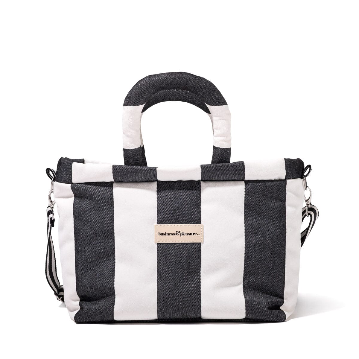 The Cloud Cooler Tote Bag - Crew Vintage Black Stripe Cloud Cooler Tote Bag Business & Pleasure Co Aus