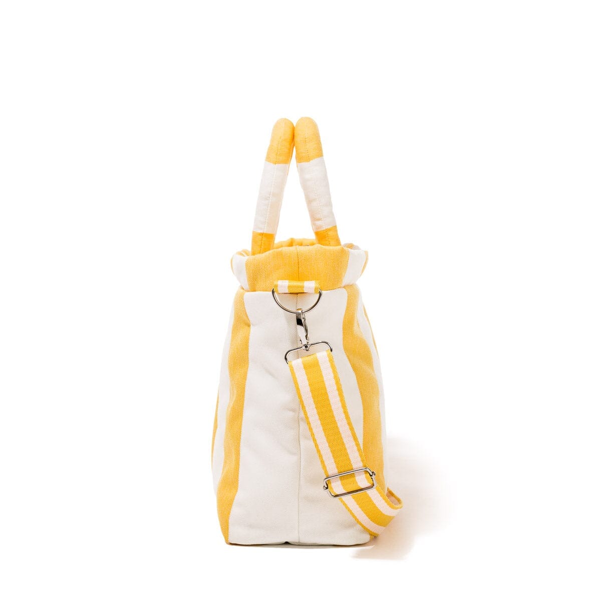 The Cloud Cooler Tote Bag - Crew Mimosa Yellow Stripe Cloud Cooler Tote Bag Business & Pleasure Co.