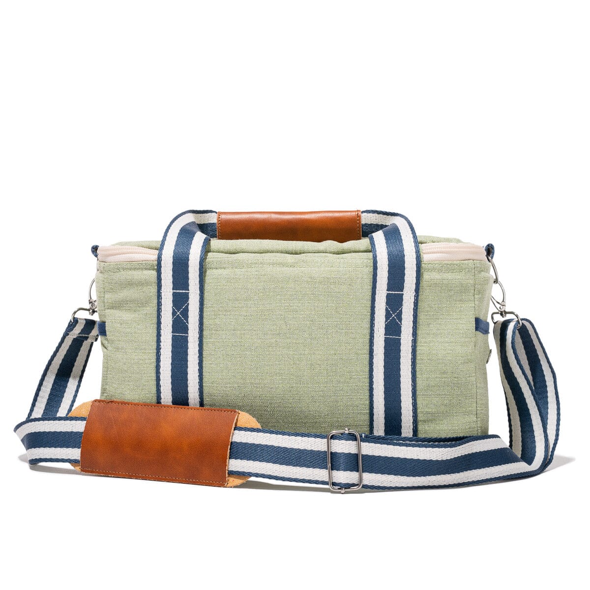 The Premium Cooler Bag x Julia Berolzheimer in Green Stripes Premium Cooler Bag B&P Co. x Julia Berolzheimer