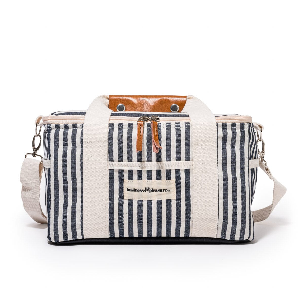 The Premium Cooler Bag - Lauren's Navy Stripe Premium Cooler Bag Business & Pleasure Co