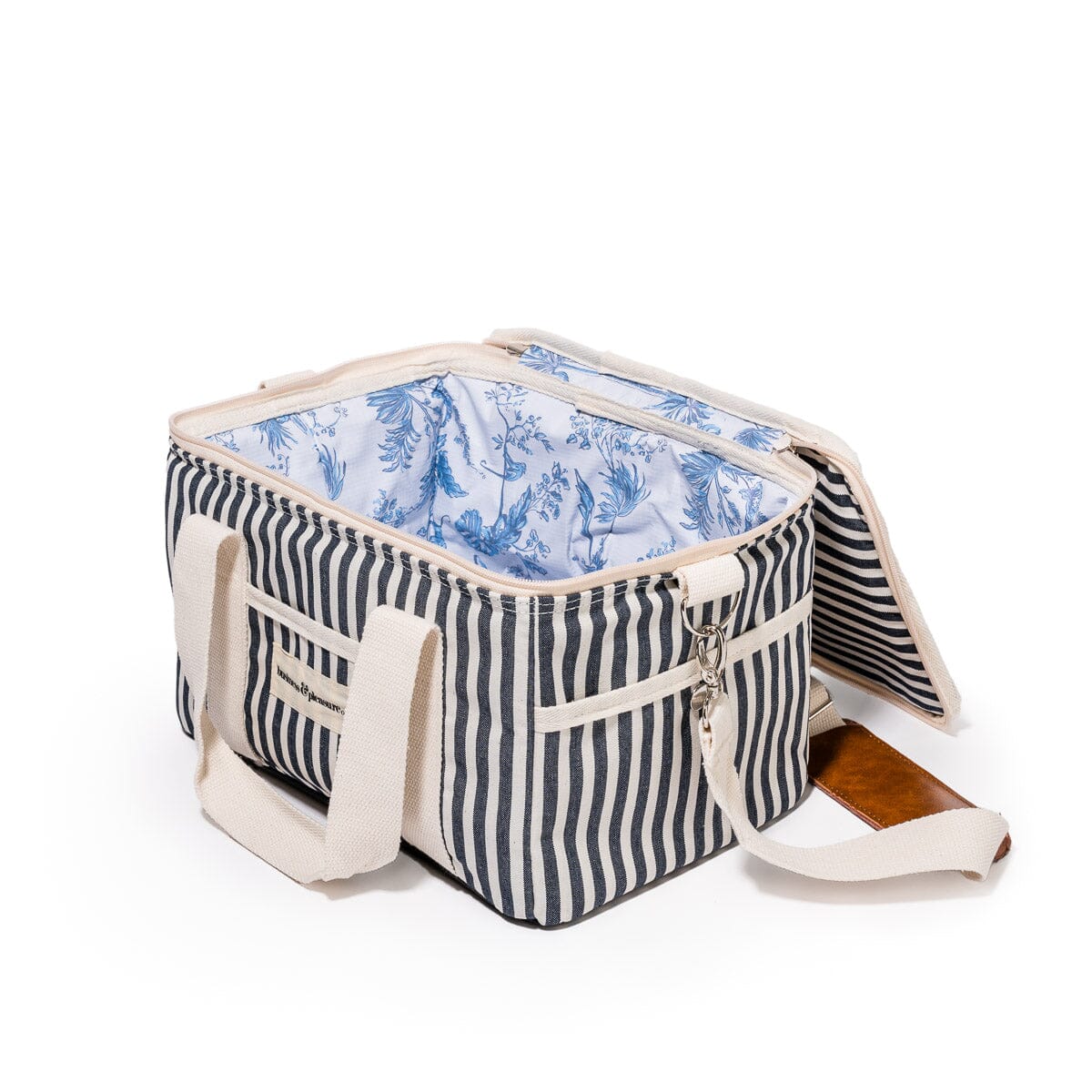 The Premium Cooler Bag - Lauren's Navy Stripe Premium Cooler Bag Business & Pleasure Co
