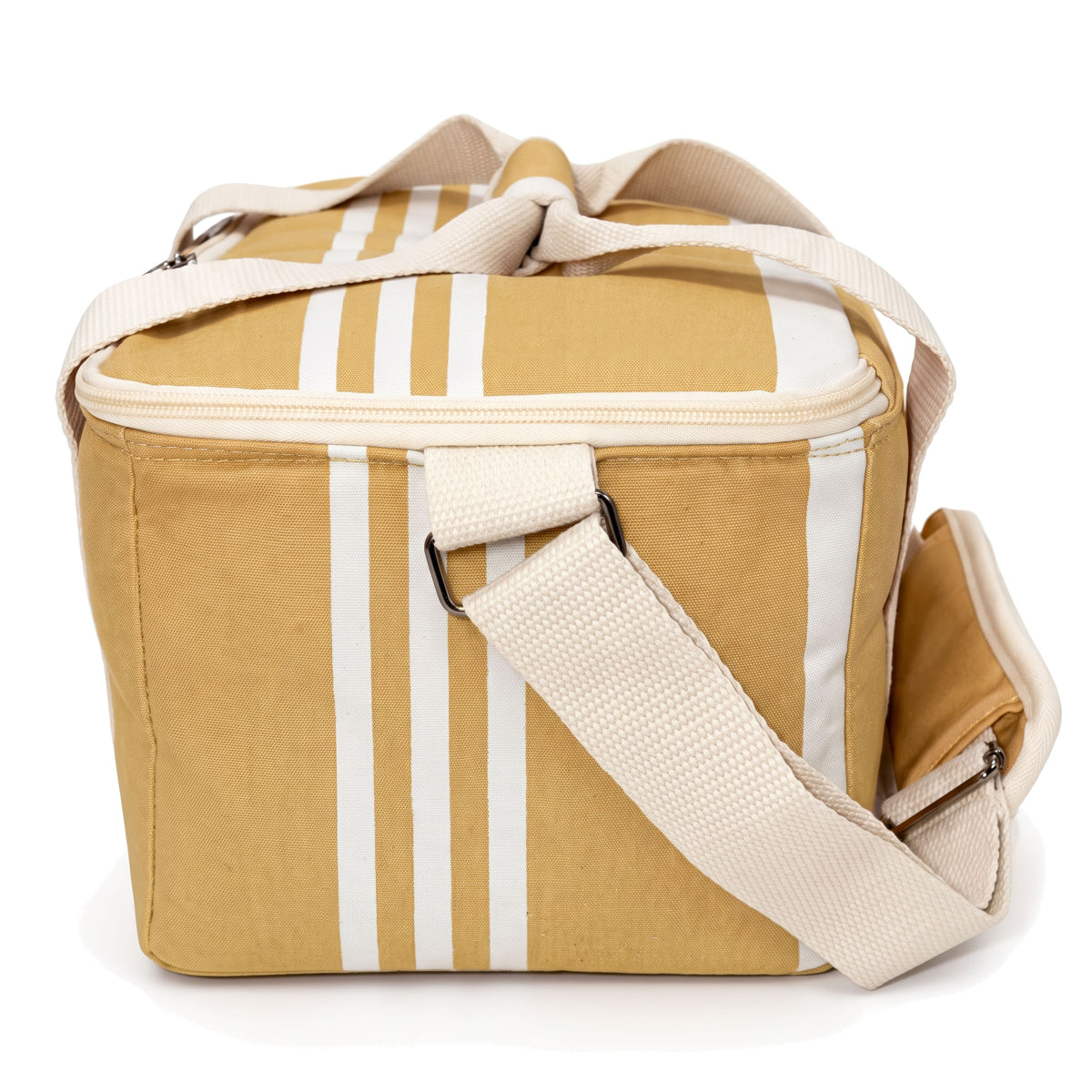 The Holiday Cooler Bag in Vintage Yellow Stripe Holiday Cooler Business & Pleasure Co.