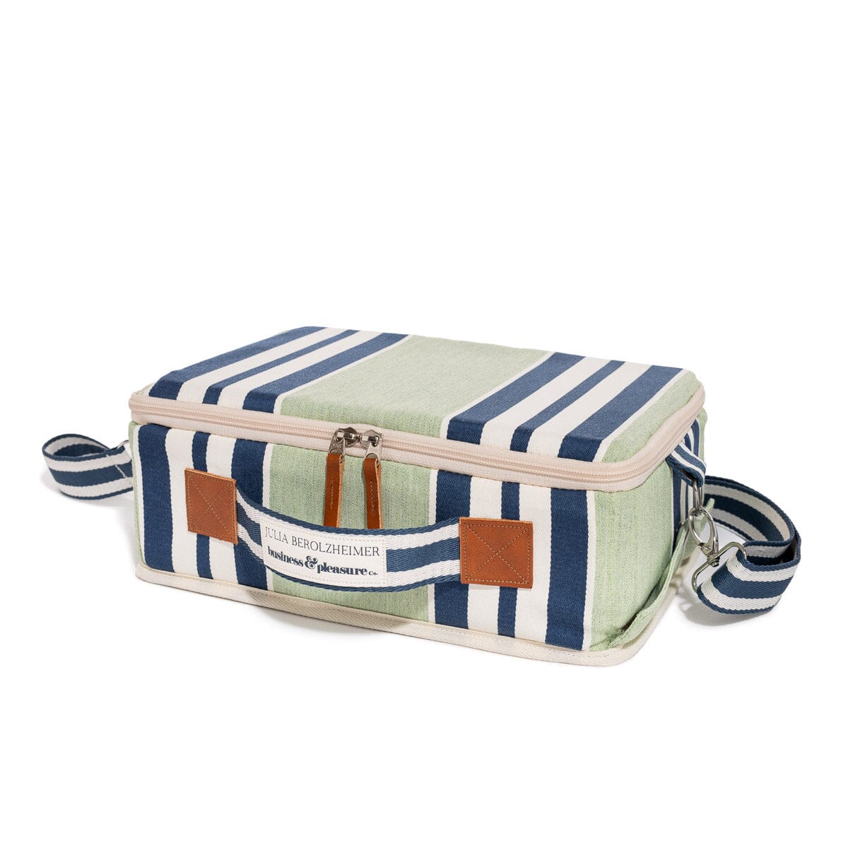 The Picnic Set x Julia Berolzheimer in Green Stripes Picnic Set B&P Co. x Julia Berolzheimer
