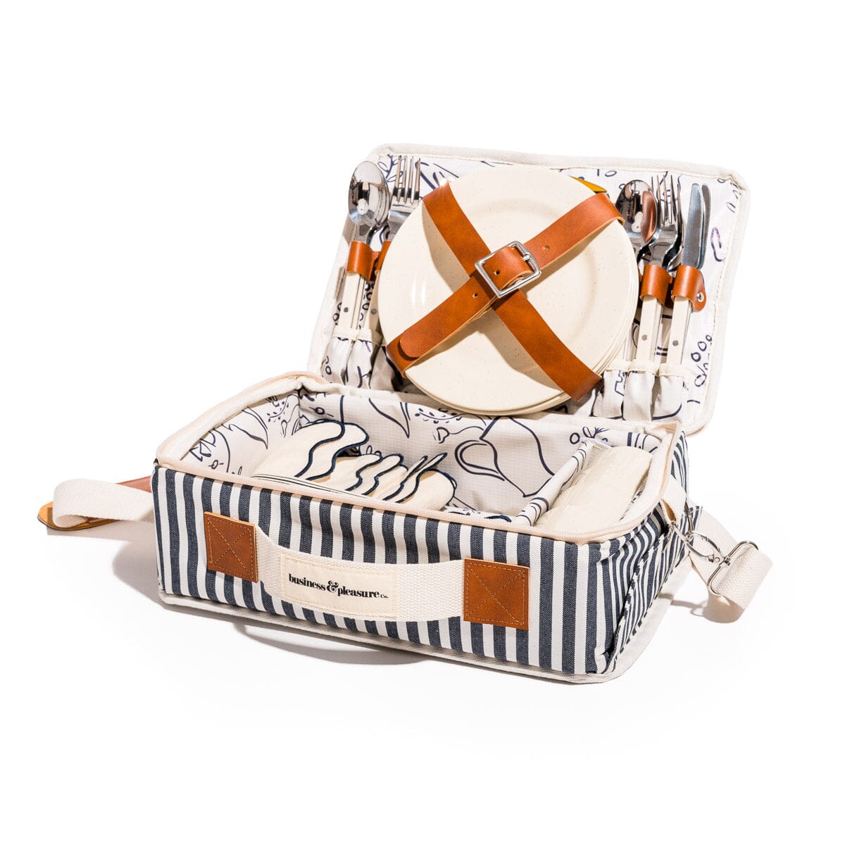 The Picnic Set - Laurens Navy Stripe Picnic Set Business & Pleasure Co Aus