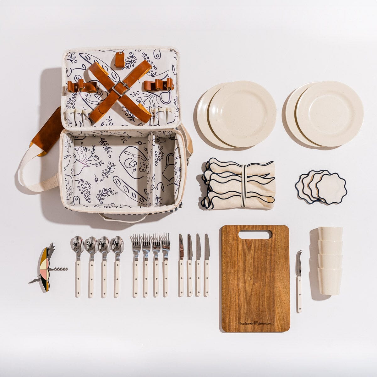 The Picnic Set - Laurens Navy Stripe Picnic Set Business & Pleasure Co Aus 