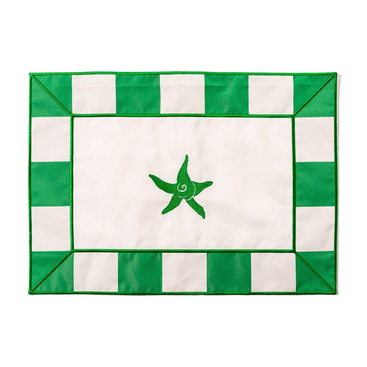 The Placemat - Crew Canyon Green Stripe Placemat Business & Pleasure Co.