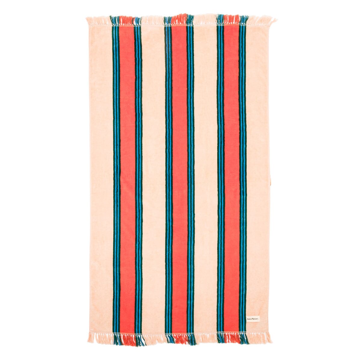 The Beach Towel - Bistro Dusty Pink Stripe Beach Towel Business & Pleasure Co Aus