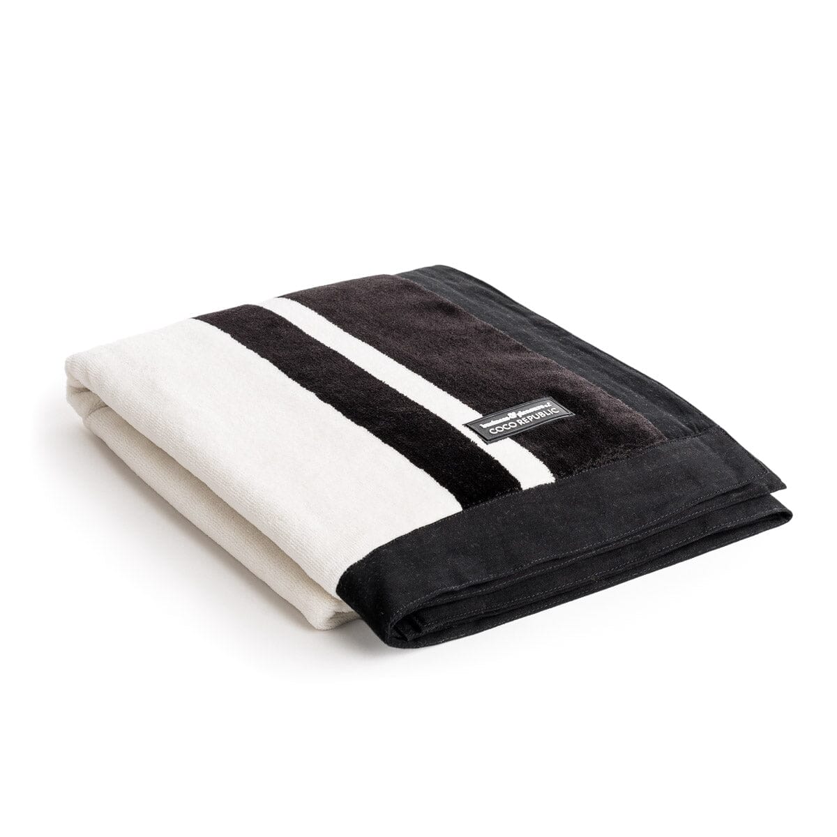 The Beach Towel - Coco Republic - Black White Beach Towel Business & Pleasure Co