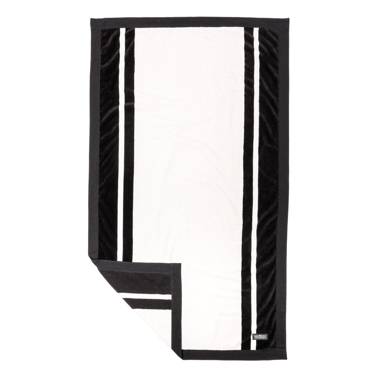 The Beach Towel - Coco Republic - Black White Beach Towel Business & Pleasure Co
