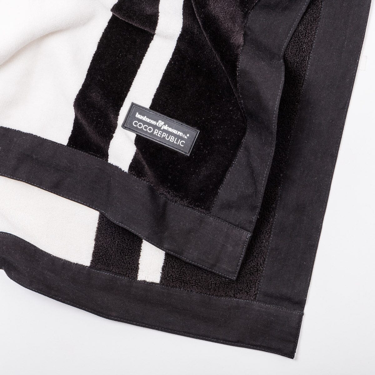 The Beach Towel - Coco Republic - Black White Beach Towel Business & Pleasure Co