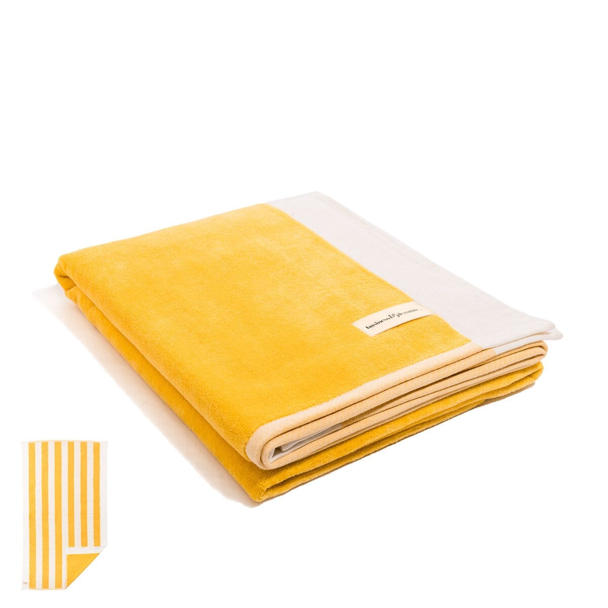 The Beach Towel - Crew Mimosa Yellow Stripe Beach Towel Business & Pleasure Co.