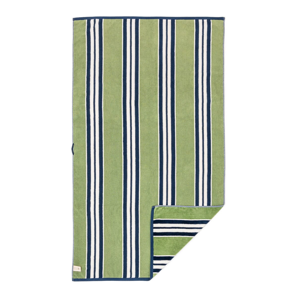 The Beach Towel x Julia Berolzheimer in Green Stripes Beach Towel B&P Co. x Julia Berolzheimer
