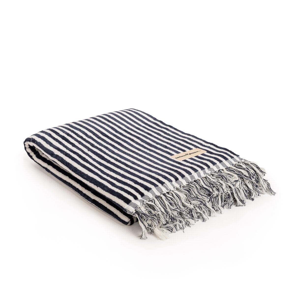 Product image of The Beach Towel - Lauren's Navy Stripe Beach Towel Business & Pleasure Co