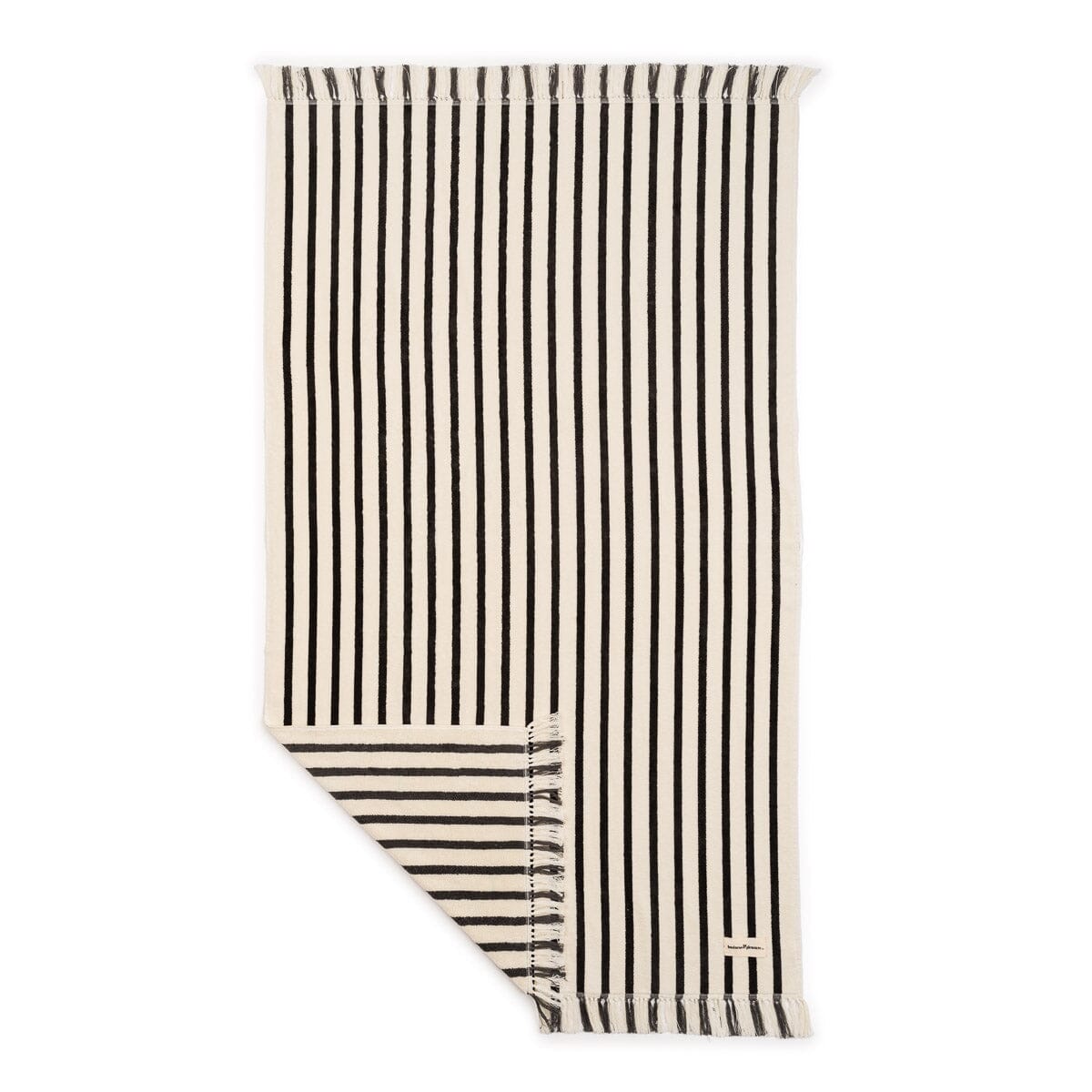 The Beach Towel - Monaco Black Stripe Beach Towel Business & Pleasure Co Aus
