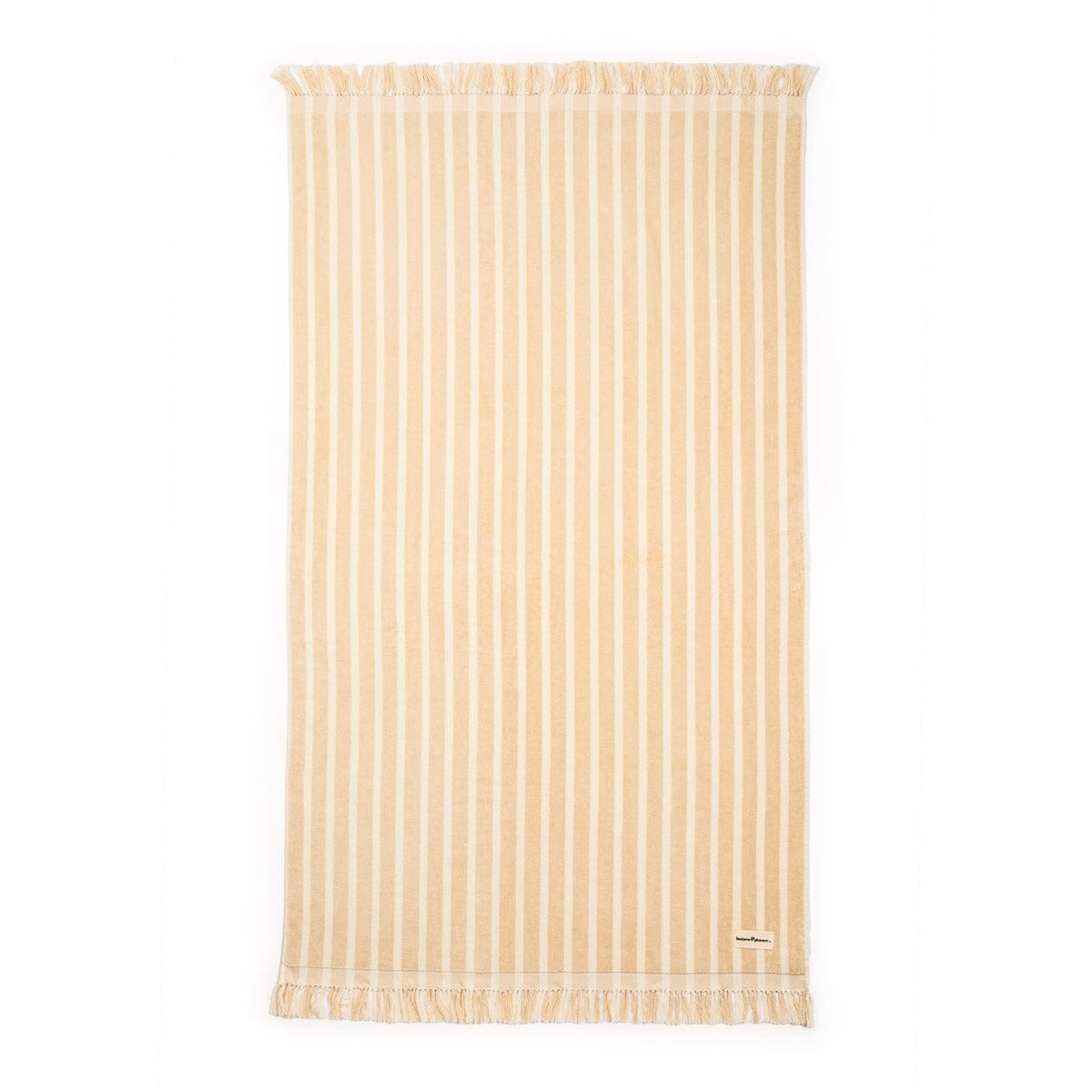 The Beach Towel - Monaco Natural Stripe Beach Towel Business & Pleasure Co Aus