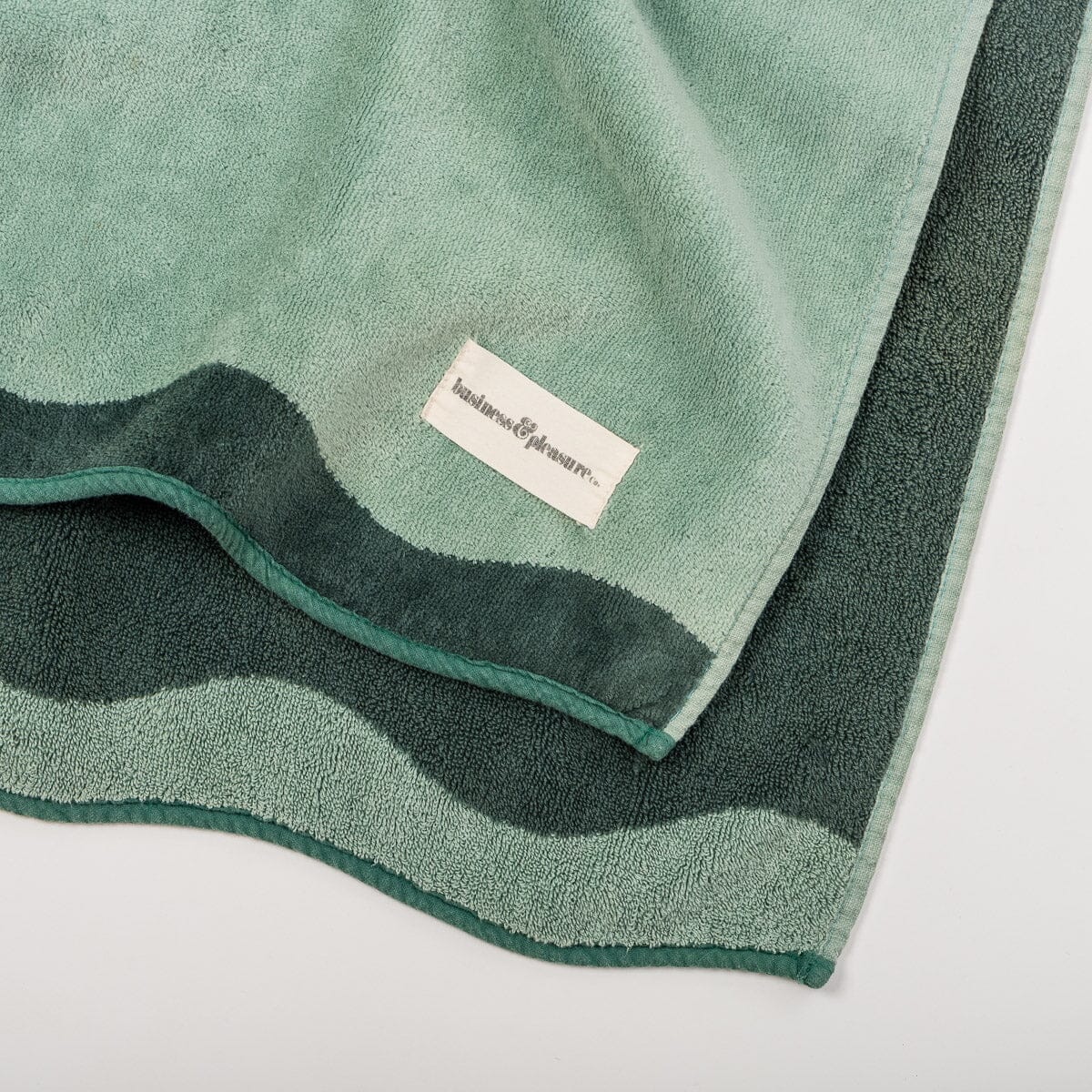 The Beach Towel - Rivie Green Beach Towel Business & Pleasure Co Aus