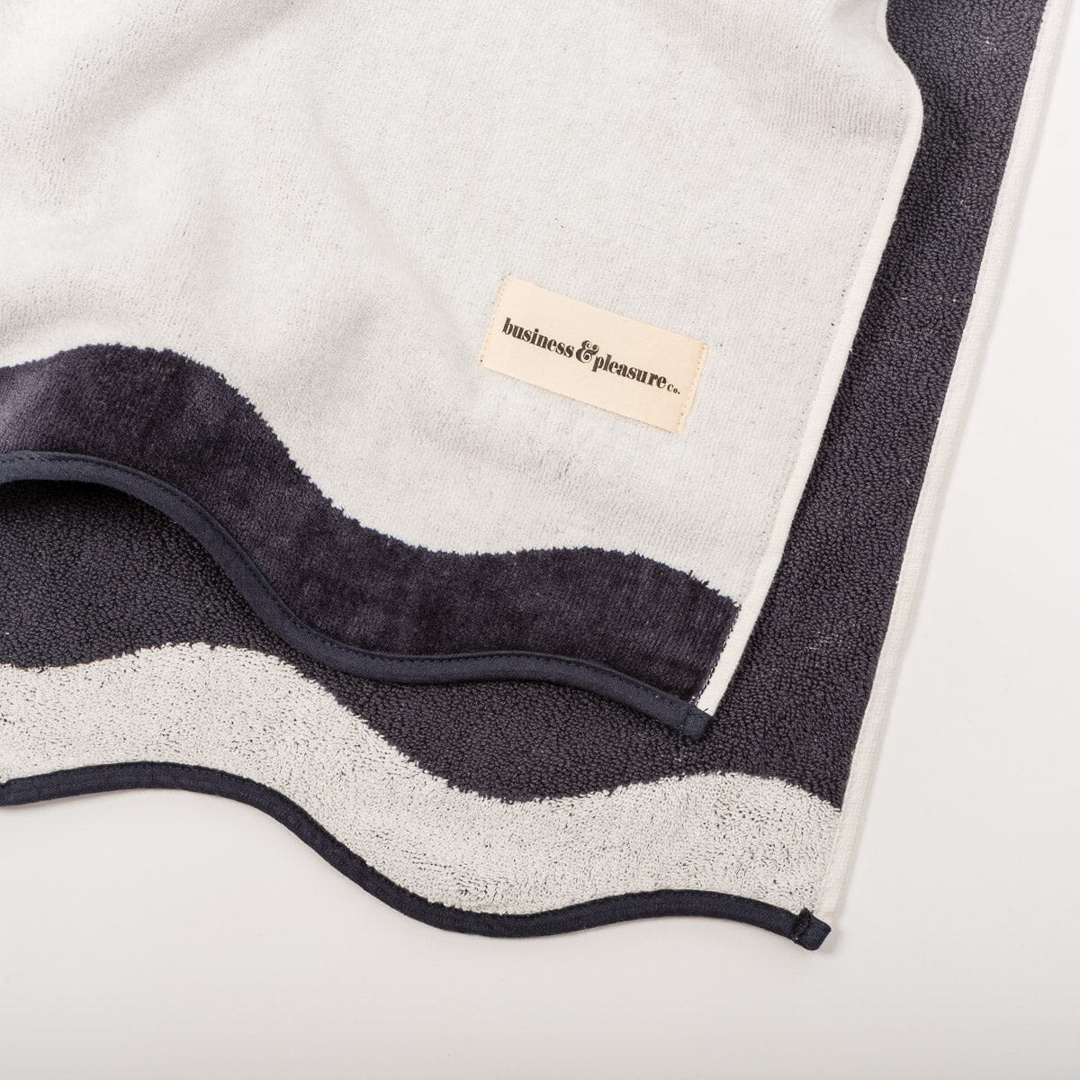 The Beach Towel - Rivie White Beach Towel Business & Pleasure Co Aus