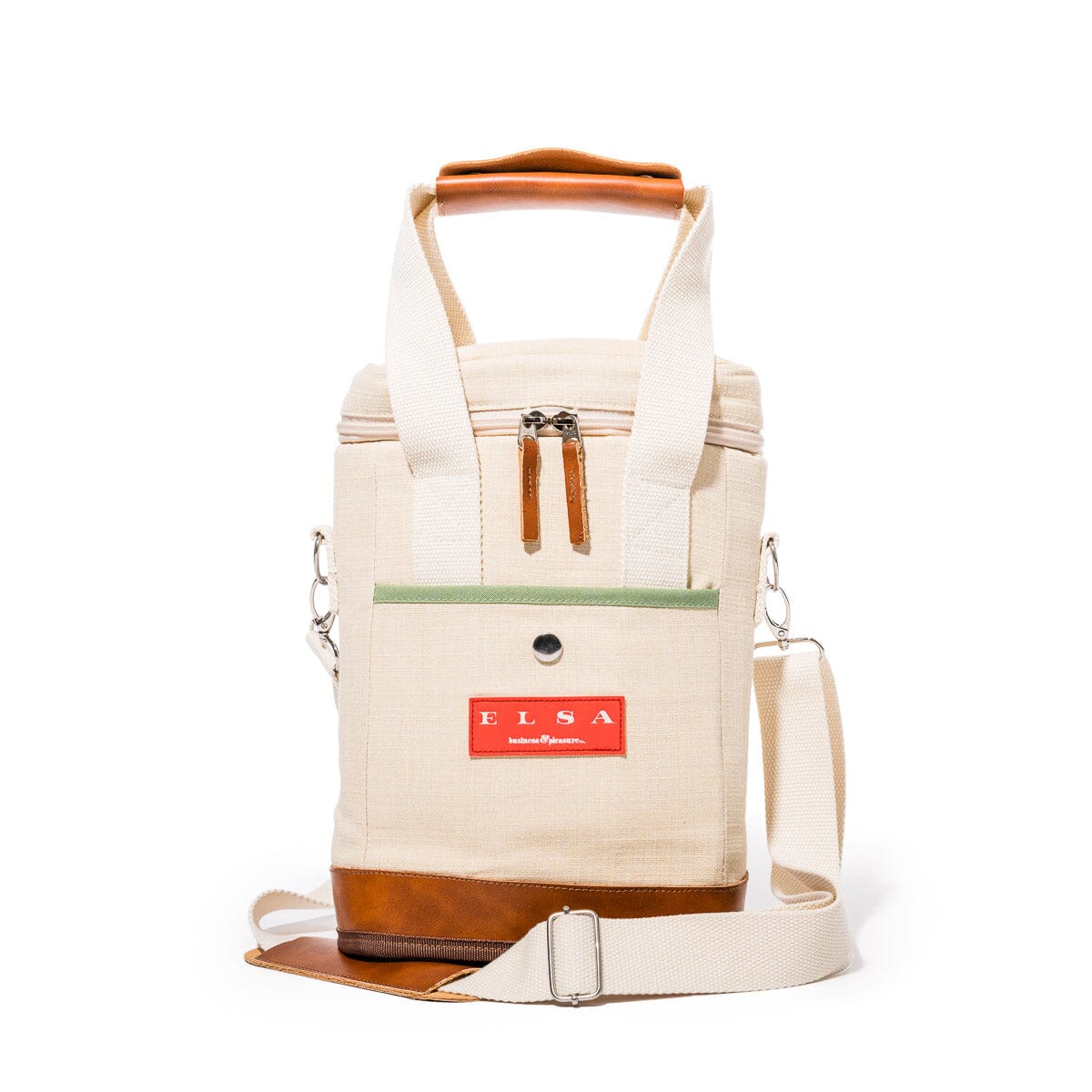 The Wine Cooler Tote Bag - Elsa Cream Wine Cooler Tote Bag Business & Pleasure Co Aus
