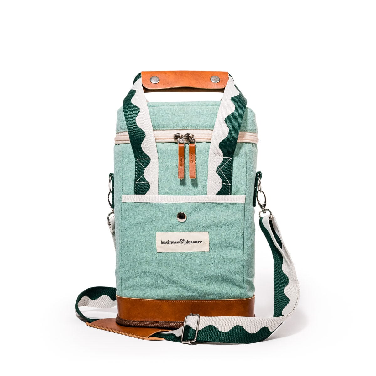The Wine Cooler Tote Bag - Rivie Green Wine Cooler Tote Bag Business & Pleasure Co Aus