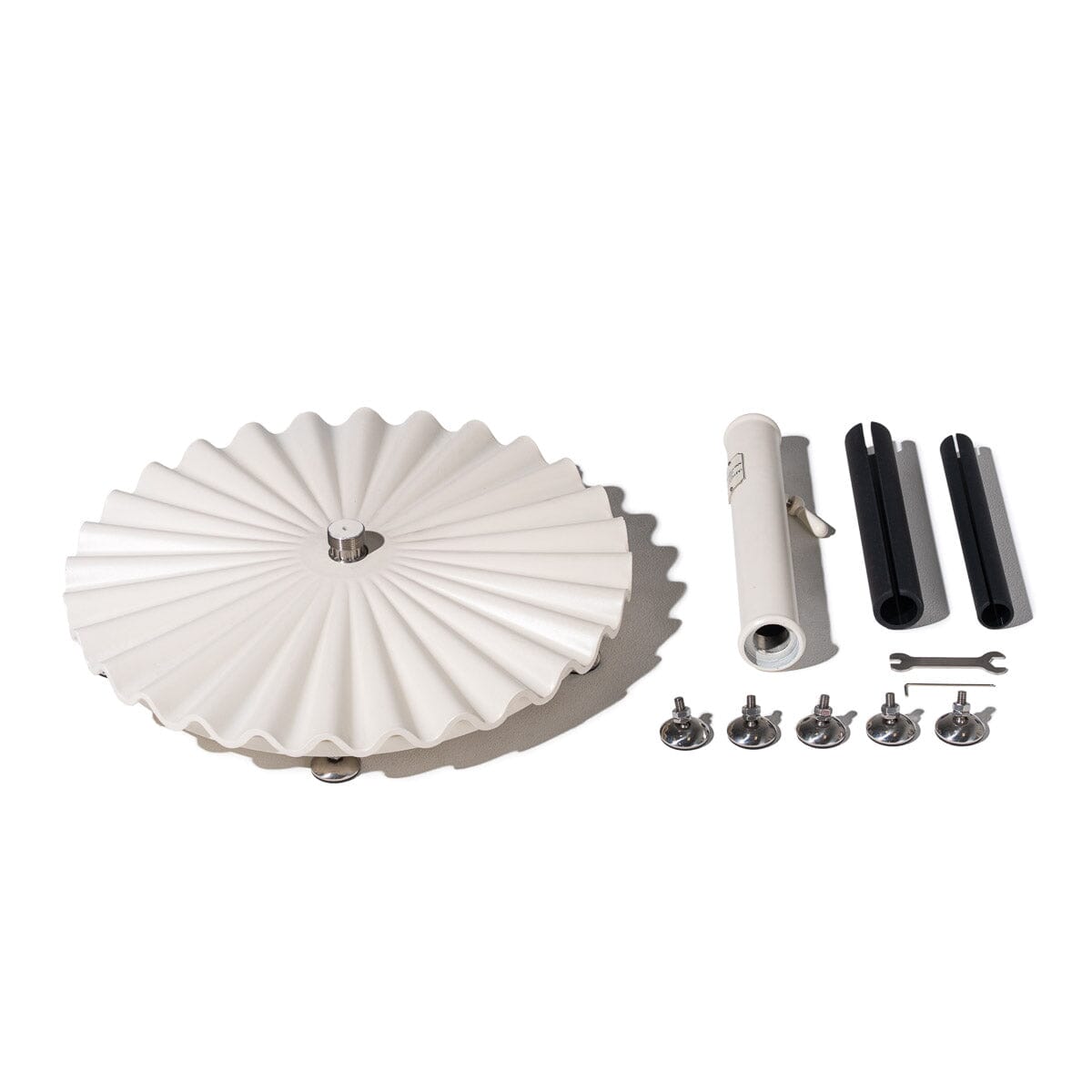 The XXL Clamshell Base - 68 kgs - Antique White XXL Clamshell Base Business & Pleasure Co Aus
