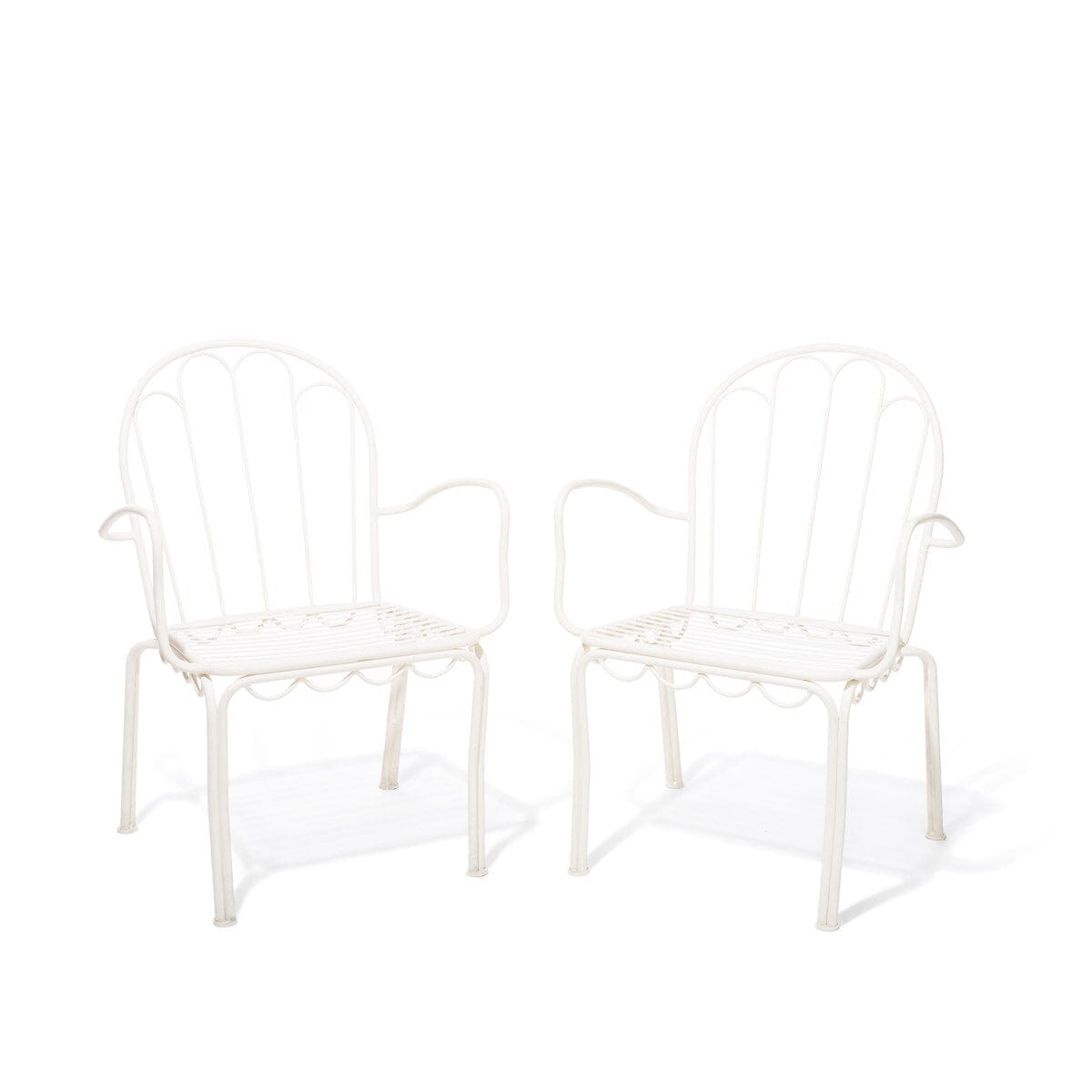 Product image of The Al Fresco Dining Chair Set - Antique White Al Fresco Dining Chair Business & Pleasure Co Aus