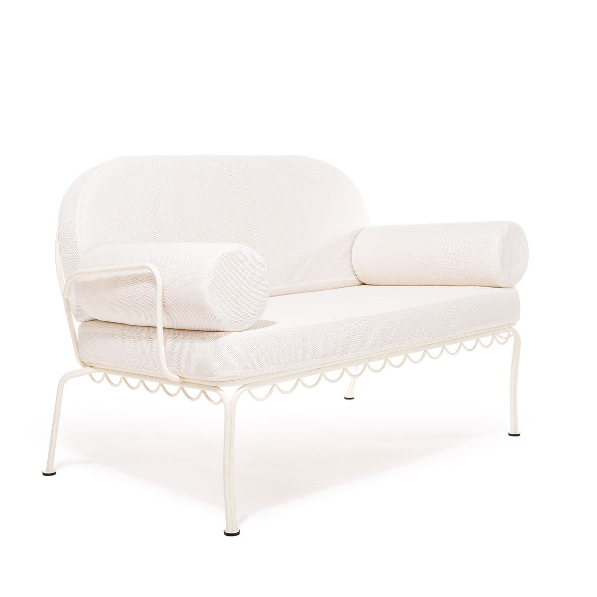 The Al Fresco Love Seat - Antique White Al Fresco Love Seat Business & Pleasure Co.
