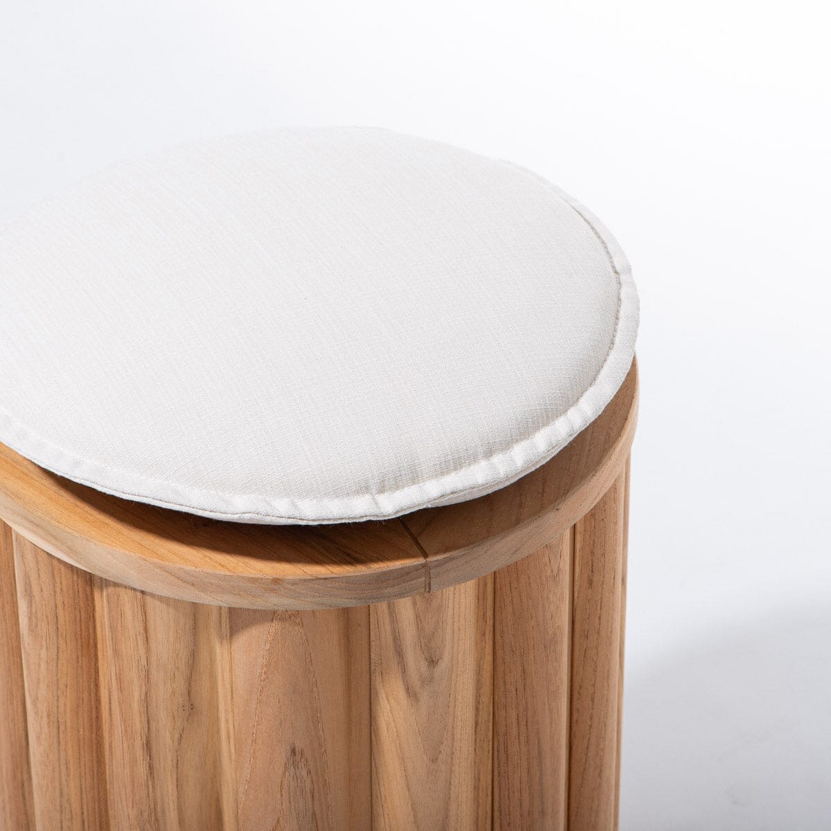 The Daisy Stool - Teakwood Daisy Stool Cushion Business & Pleasure Co Aus