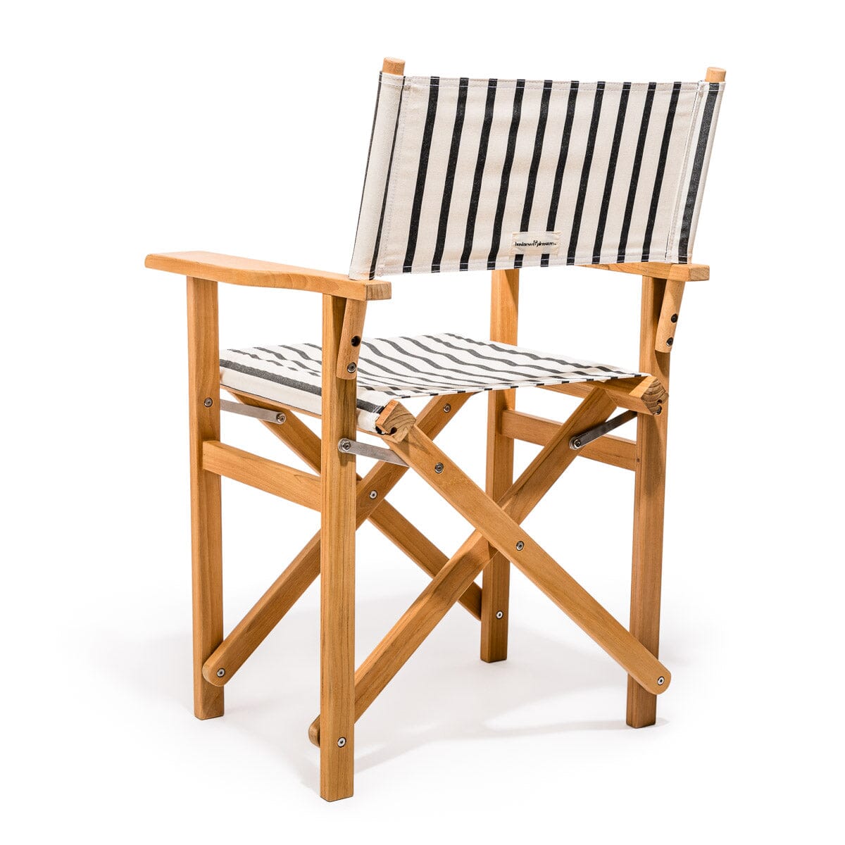 The Directors Chair - Table Height - Monaco Black Stripe Directors Chair Business & Pleasure Co Aus