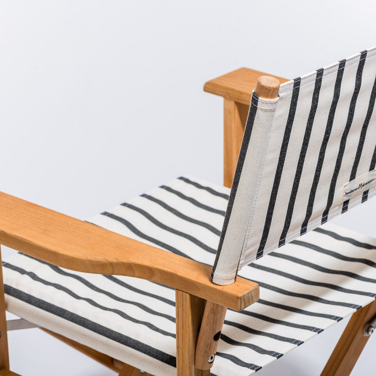 The Directors Chair - Table Height - Monaco Black Stripe Directors Chair Business & Pleasure Co Aus